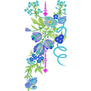 Neckline Embroidery Design