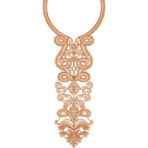 Neck Flower Embroidery Design