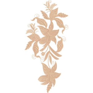 Neck Flower Embroidery Design