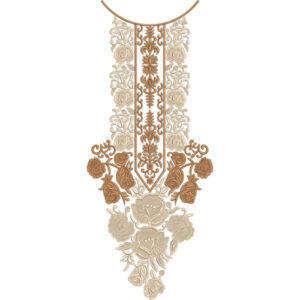 Neckline Embroidery Design