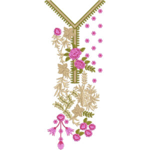Unique Neck Embroidery Design