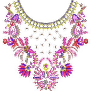 Simple Neck Embroidery Design