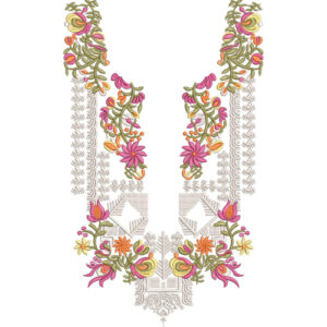 Neckline Embroidery Design