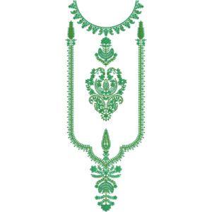 Neck Flower Embroidery Design
