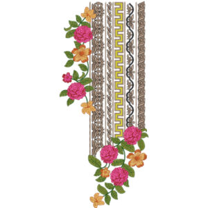 Unique Neck Embroidery Design