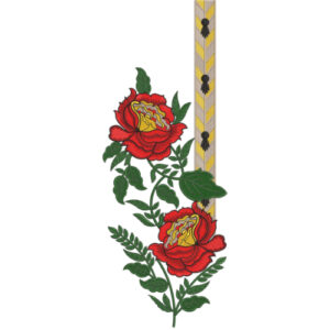 Neck Flower Embroidery Design