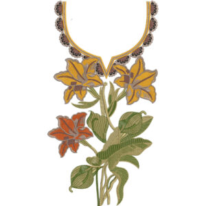 Beautiful Neck Embroidery Design