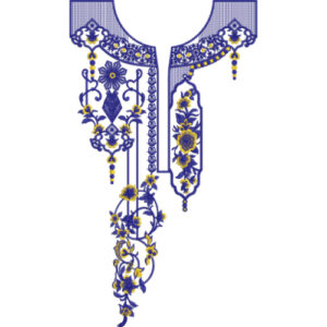 Neckline Embroidery Design