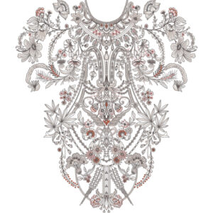 Simple Neck Embroidery Design