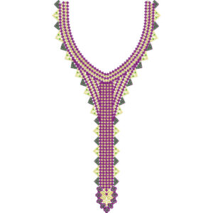 Unique Neck Embroidery Design