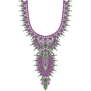 Neckline Embroidery Design