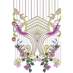 Unique Neck Embroidery Design