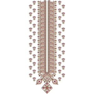 Unique Neck Embroidery Design
