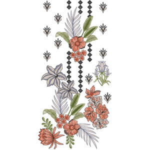 Neckline Embroidery Design
