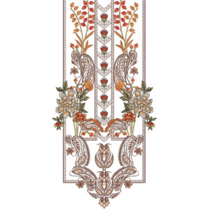 Neck Flower Embroidery Design