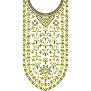 Neckline Embroidery Design