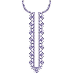 Neck Flower Embroidery Design