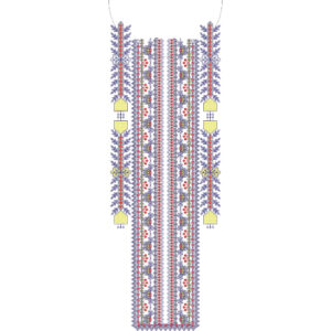 Unique Neck Embroidery Design