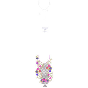 Unique Neck Embroidery Design