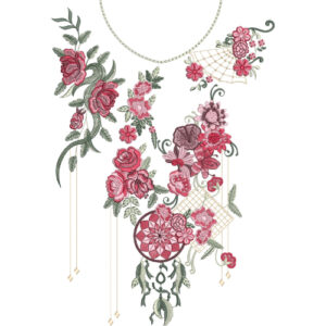 Beautiful Neck Embroidery Design
