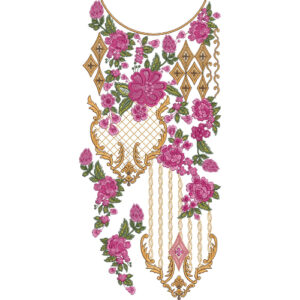 Neckline Embroidery Design