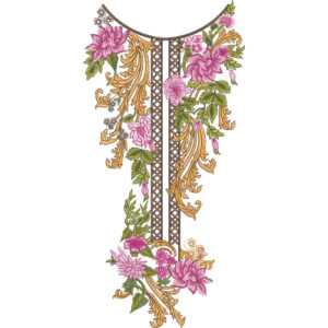 Beautiful Neck Embroidery Design