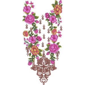 Simple Neck Embroidery Design