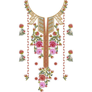 Neckline Embroidery Design