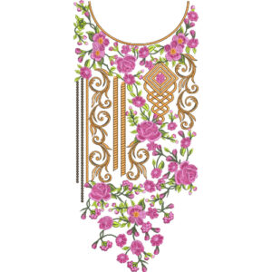 Neckline Embroidery Design