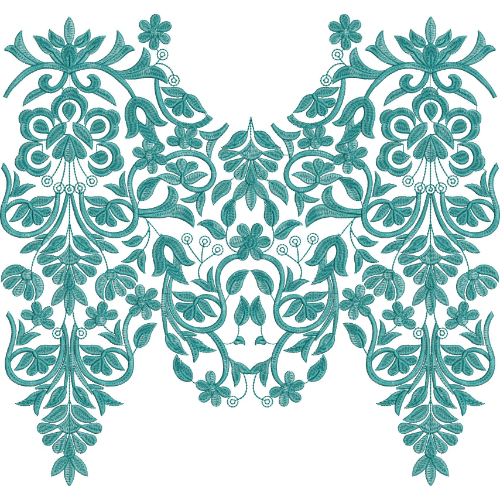 Neck Gala Embroidery Design