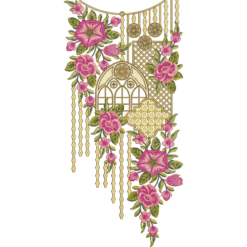Simple Neck Embroidery Design