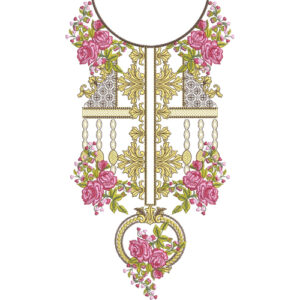 Unique Neck Embroidery Design