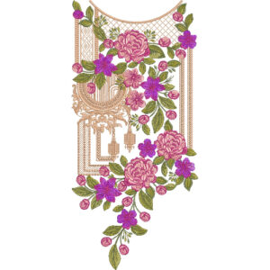 Neckline Embroidery Design