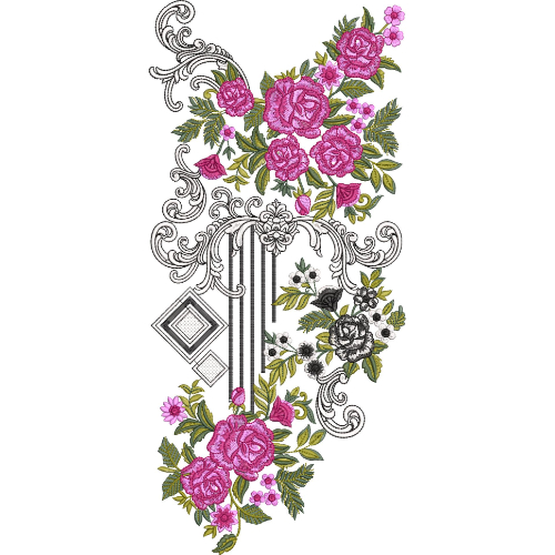 Neck Kurta Embroidery Design
