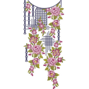 Beautiful Neck Embroidery Design