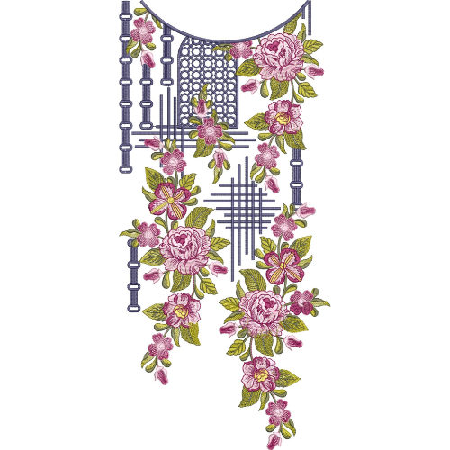 Beautiful Neck Embroidery Design