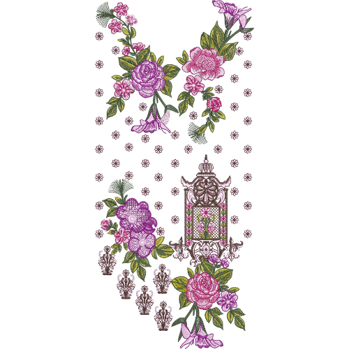 Simple Neck Embroidery Design