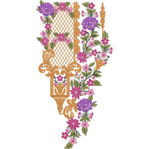 Unique Neck Embroidery Design