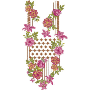 Neckline Embroidery Design