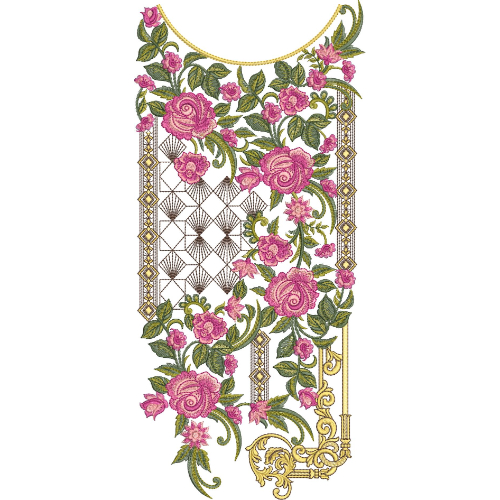 Simple Neck Embroidery Design