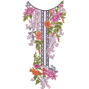Neckline Embroidery Design