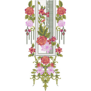 Unique Neck Embroidery Design