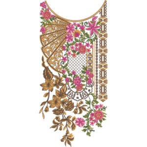 Neckline Embroidery Design