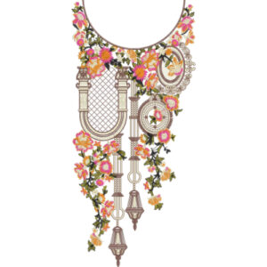 Unique Neck Embroidery Design