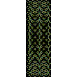 Royalty Free Hexagon Geometric Allover Embroidery Pattern with Modern Thread Work