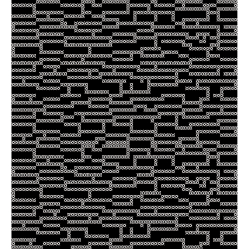 Abstract Geometric Micro-Pattern All-Over Textile Print Design