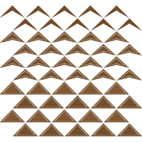 Geometric Triangle Repeat Embroidery Pattern