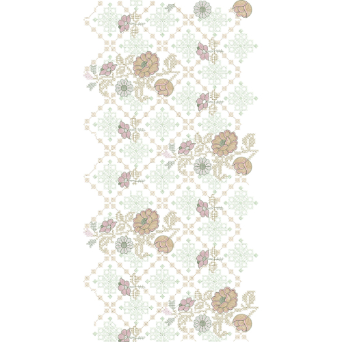 Delicate All Over Jall Embroidery Design