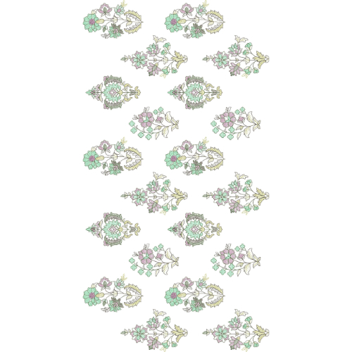 All Over Jall Flower Embroidery Design