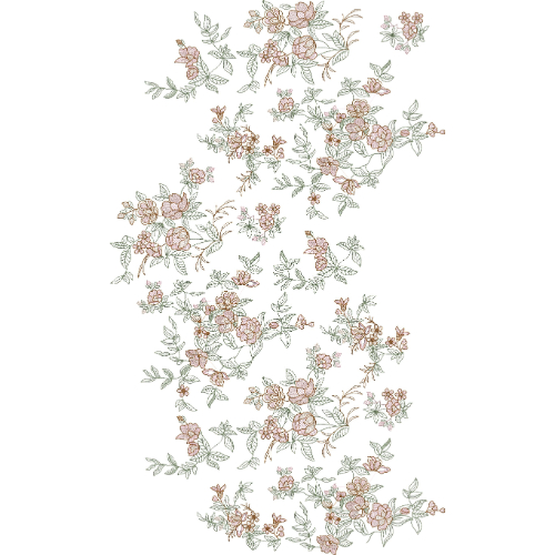 Simple All Over Jall Embroidery Design